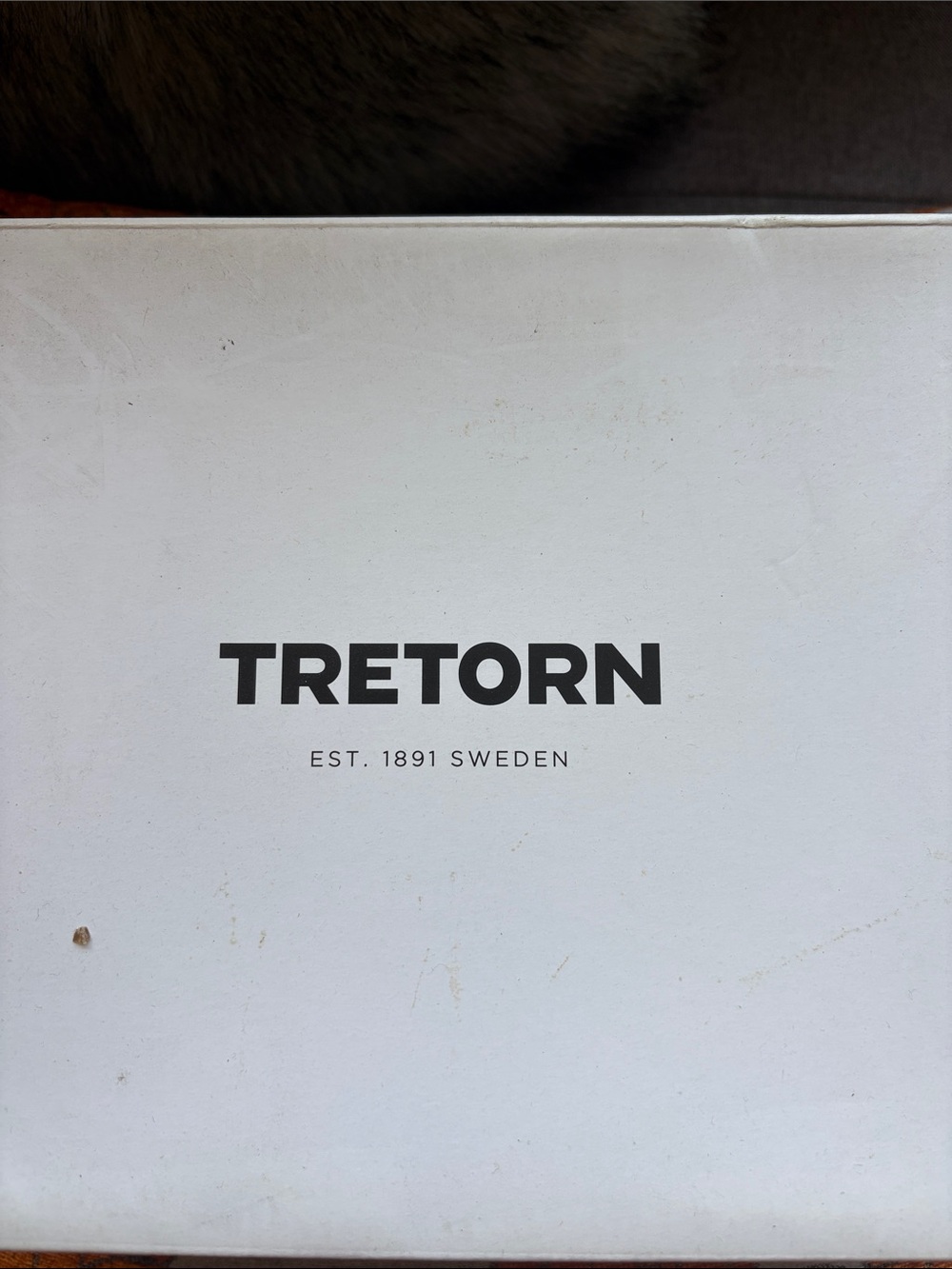 Tretorn White Box with Black Logo